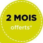 2 mois offerts*