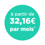 A partir de 32,16€ par mois