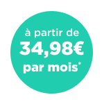 à partir de 34,98 par mois