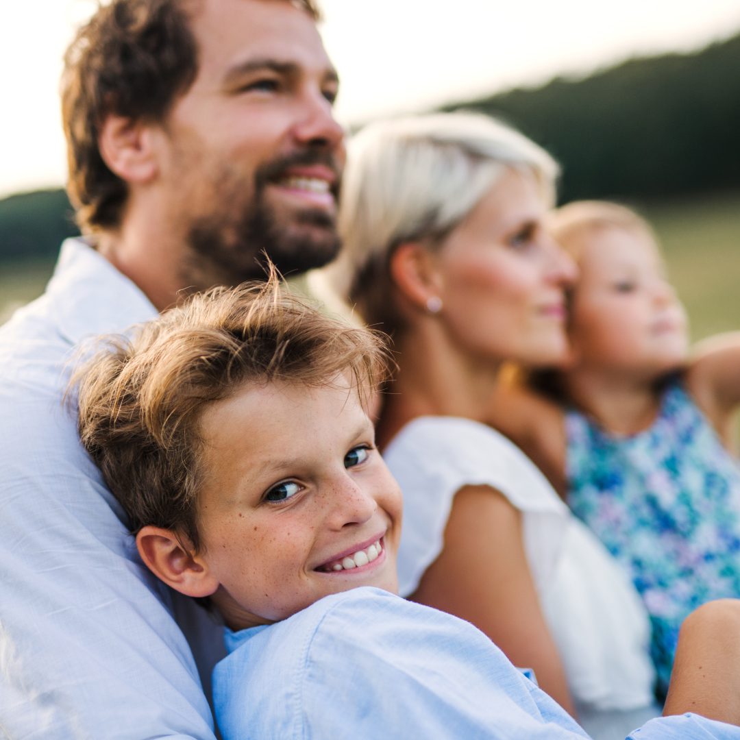 Famille représentant la mutuelle santé particulier