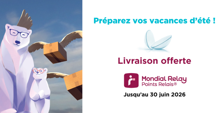 Livraison offerte mes lentilles Prévifrance
